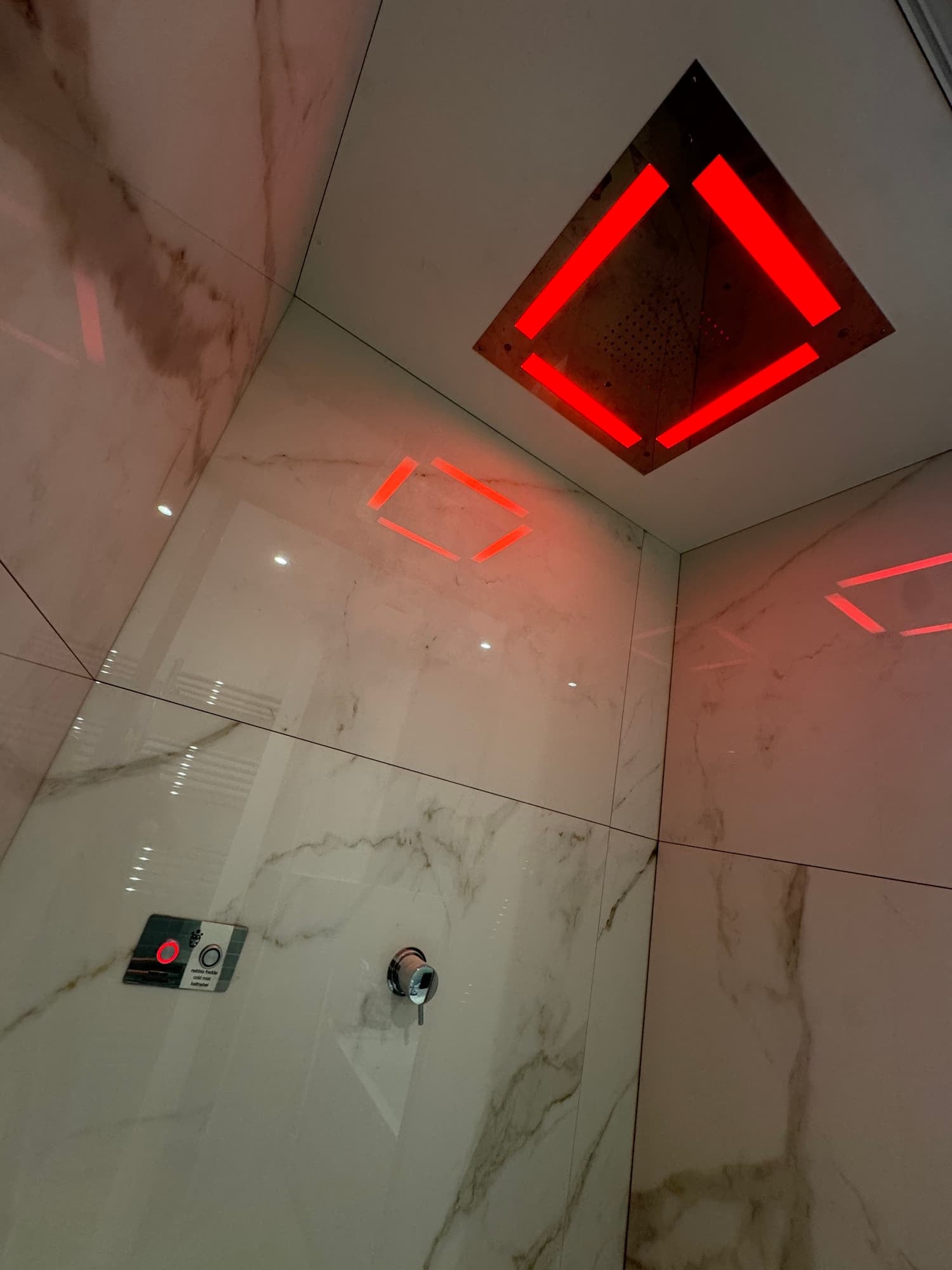Piezo Touch Buttons, Experience Showers